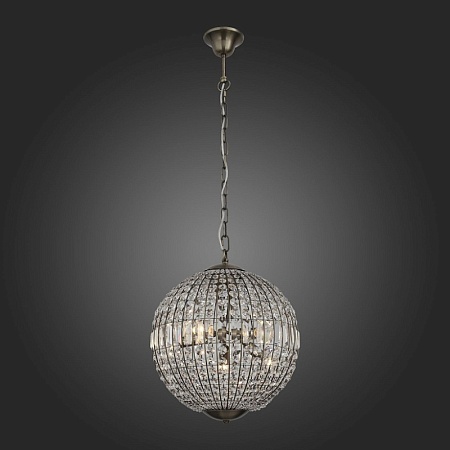 Люстра подвесная ST-Luce Черный/Черный, Прозрачный E14 6*40W SL239.303.06 - фото