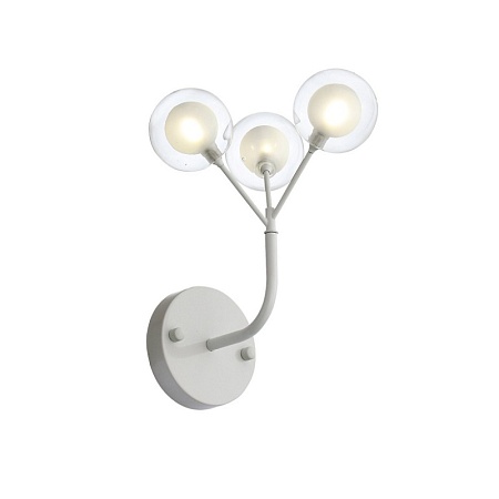 Бра ST-Luce Белый/Белый,Прозрачный G4 LED 3*2W SL376.501.03 - фото