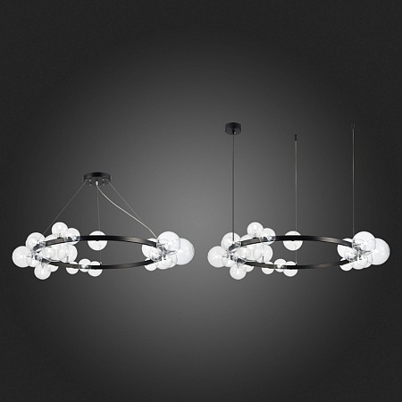 Светильник подвесной ST-Luce Черный/Прозрачный G4 24*5W SL1165.403.24 - фото