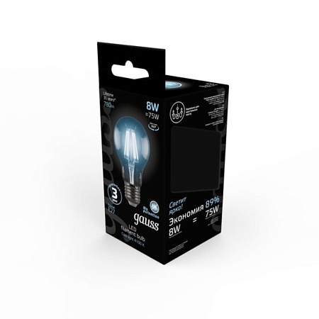 Светодиодная лампа Gauss A60 8W 780Lm 4100K E27 102802208 - фото
