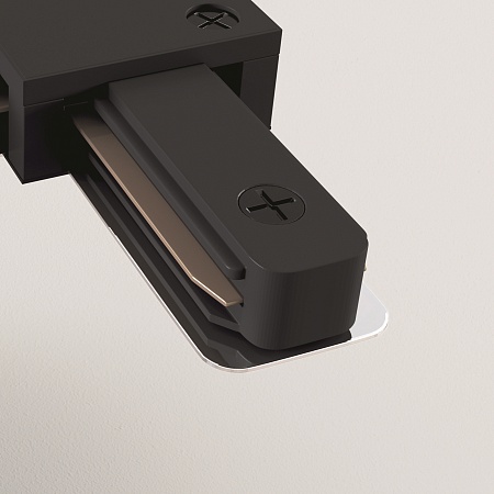 Коннектор L-образный Unity черный - фото