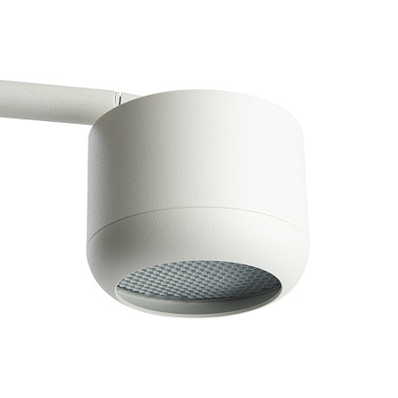 Светильник под лампу настольный Feron DE365 ECHO 12W, 230V, GX53, белый, с  антибликовой сеточкой - фото