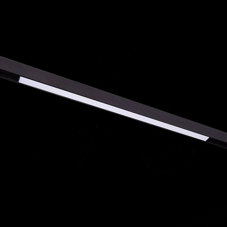 Магнитный трековый светильник Черный LED 1*20W 3000K 1 300Lm Ra>90 120 IP20 L606xW22xH4 ST360.436.20 - фото