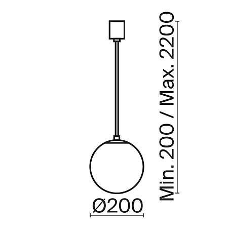 Подвесной светильник Technical P039PL-5W4K-20-B - фото