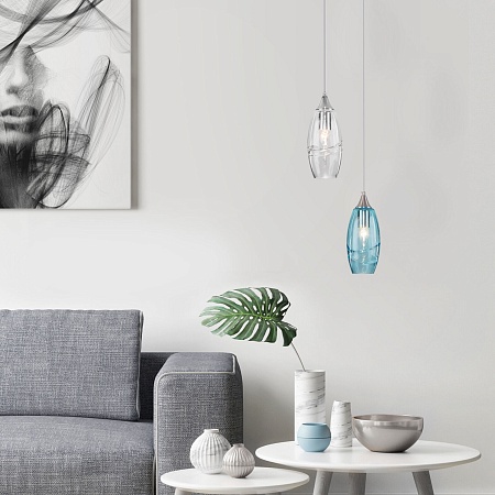 Подвесной акцентный светильник Eurosvet 50222/1 прозрачный - фото