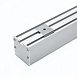 Профиль алюминиевый накладной "Линии света" с крепежами, серебро, CAB256 - фото