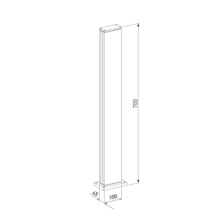 Ландшафтный светодиодный светильник Flat IP54 1538 TECHNO LED черный Elektrostandard - фото