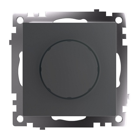 Выключатель диммирующий TRIAC (механизм) 250В, 500W, серия Катрин, графит, GLS10-7106-06 - фото