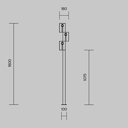Садово-парковый светильник Outdoor O494FL-L30B3K - фото