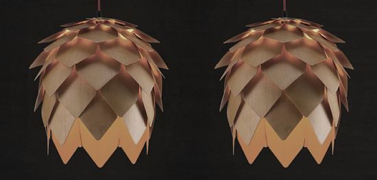 Подвесной Светильник Crimea Pine Cone Natural Wood D40 Imperiumloft 204456-22 - фото