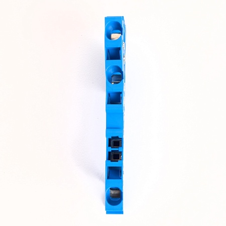 Зажим пружинный, 3-проводной проходной ЗНИ - 4.0 (JXB ST 4), синий STEKKER - фото