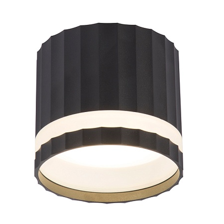 Светильник потолочный Feron HL369  Barrel OLYMPUS 12W, 230V, GX53, черный - фото