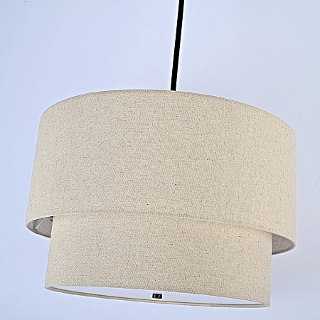 Люстра Rh Two-Tier Round Shade Linen Imperiumloft 75148-22 - фото