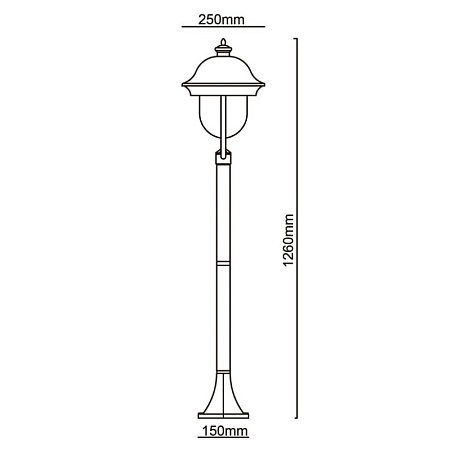 Уличный светильник DeMarkt Дубай 805040501 - фото