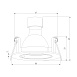 Светильник встраиваемый Minnie GU10 черный 25056/01 Elektrostandard - фото