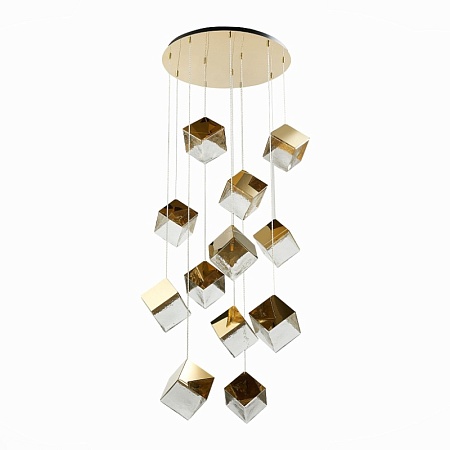 Светильник подвесной ST-Luce Золотистый/Прозрачный, Золотистый G9 12*5W SL1182.203.12 - фото