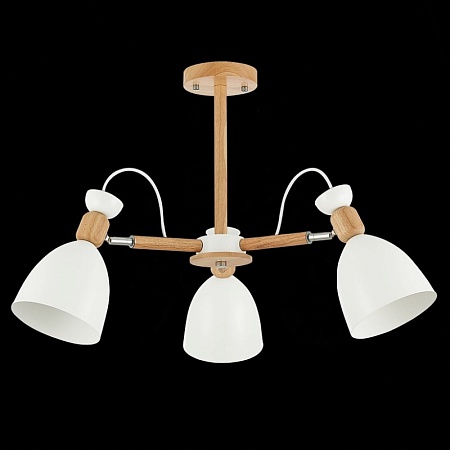 Светильник потолочный Светлое дерево, Белый/Белый E27 3*60W SLE103802-03 - фото
