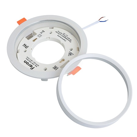 Светильник встраиваемый Feron DL704 потолочный GX70 белый круг IP44 - фото