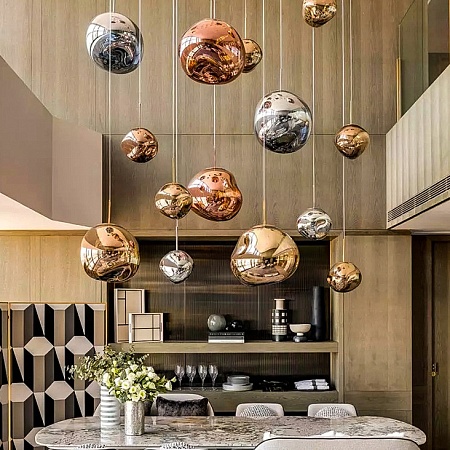 Подвесной Светильник Tom Dixon Melt Pendant Silver D28 Imperiumloft 233053-22 - фото