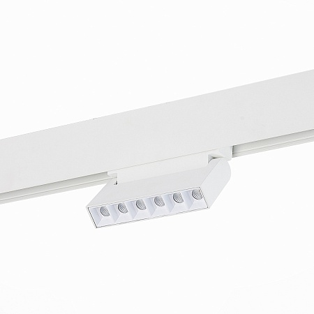 Магнитный трековый светильник белый LED 1*6W 3000K 532Lm Ra>80 36° IP20 L120xW22xH108 4 ST364.536.06 - фото