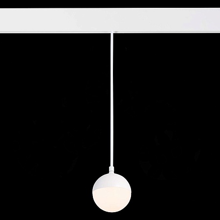 Магнитный трековый светильник подвесной Белый LED 1*7W 3000K 520Lm Ra>80 120° IP20 D90x ST358.533.07 - фото