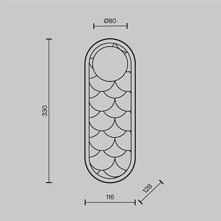 Настенный светильник (бра) Maytoni MOD473WL-L20BSK - фото