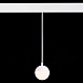 Магнитный трековый светильник подвесной Белый LED 1*7W 3000K 520Lm Ra>80 120° IP20 D90x ST358.533.07 - фото