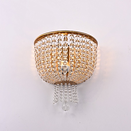 Бра Jacqueline White Sconce Brass Imperiumloft 219343-22 - фото