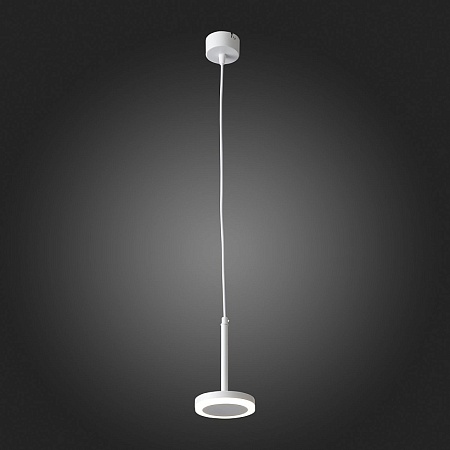 Светильник подвесной Белый LED 1*6W 3000K 468Lm Ra>80 120° IP20 D112xH184 170-240V ST104.503.06 - фото