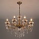 Подвесной светильник Eurosvet 3281/8 античная бронза / прозрачный хрусталь - фото