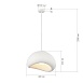Светильник подвесной ST-Luce белый/белый E27 1*60W SL1522.503.01 - фото