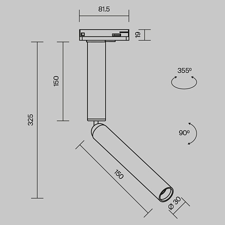 Трековый светильник Technical TR142-1-6W3K-BS - фото