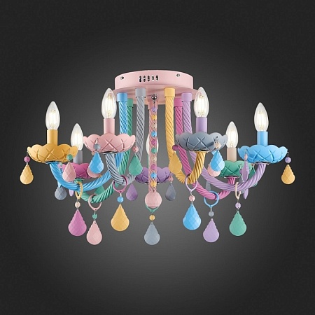 Люстра потолочная ST-Luce Разноцветный E14 7*40W SL1700.782.07 - фото