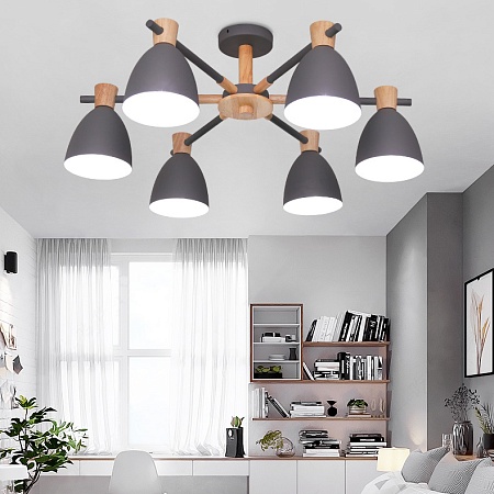 Потолочная Люстра Folke 8 Gray Imperiumloft 178024-26 - фото