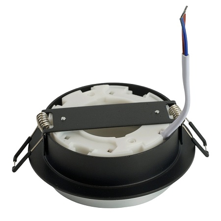 Светильник встраиваемый Feron DL507 потолочный GX53 черный + серебро круг - фото