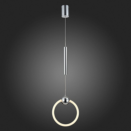 Подвес ST-Luce Хром/Белый,Хром LED 1*15W 3000K SL1578.103.01 - фото