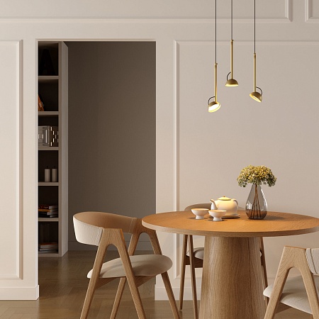 Светильник подвесной светодиодный Join 7W 3000K латунь 50313 LED Elektrostandard - фото