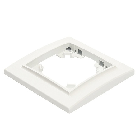 Рамка 1-местная STEKKER, PFR00-9001-01, серия Эрна, белый - фото