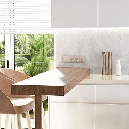 Рамка из акрила на 4 поста Acrylic айвори W0042743 - фото