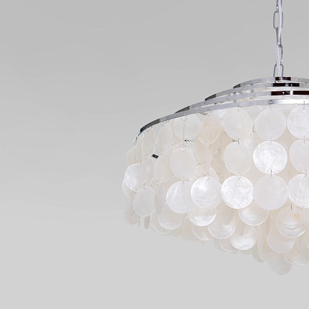 Подвесной светильник Eurosvet 3535/6 хром / перламутр - фото