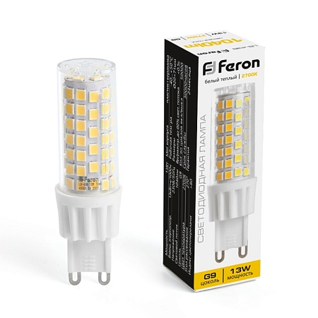 Лампа светодиодная Feron LB-436 G9 13W 175-265V 2700K - фото