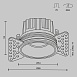 Встраиваемый светильник Technical Round DL058-7W4K-TRS-BS - фото