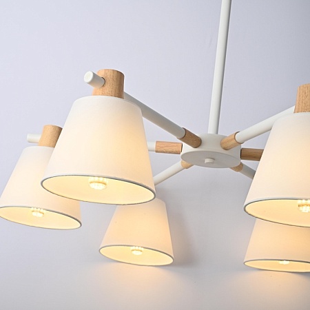 Потолочная Люстра На Штанге Natura A White 6 Imperiumloft 177987-26 - фото