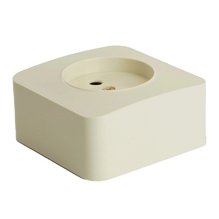 Розетка 3-местная б/з открытой установки, STEKKER, 250В, 10А, IP20, серия София, серебро, MST10-13-03 - фото