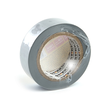 Изоляционная лента STEKKER INTP01319-10 0,13*19 10 м. серебро - фото