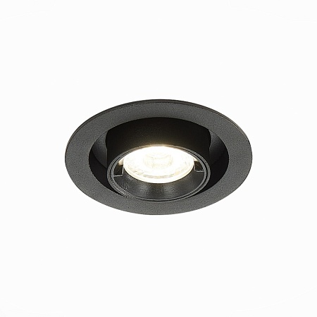 Св-к встр. Черный LED 1*12W 4000K 900Lm Ra80 24° IP20 D90xH92 180-240V ST702.348.12 - фото