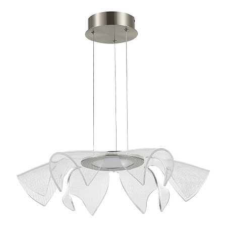 Светильник подвесной ST-Luce Никель/Прозрачный LED 1*20W 4000K SL6235.103.20 - фото