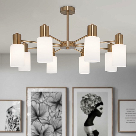 Потолочный светильник Eurosvet 70160/12 латунь - фото