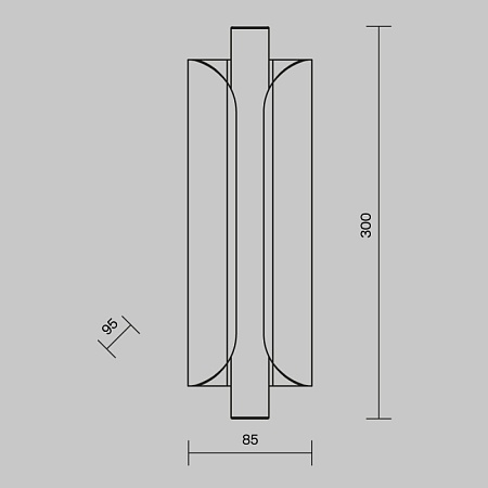 Настенный светильник (бра) Maytoni Interstellar MOD309WL-L4GR4K - фото