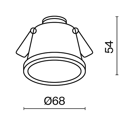 Встраиваемый светильник Technical DL049-01W - фото